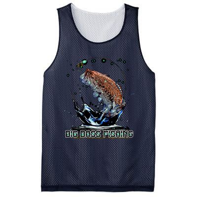 Big Bass Fishing Mesh Reversible Basketball Jersey Tank