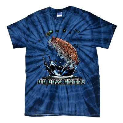 Big Bass Fishing Tie-Dye T-Shirt