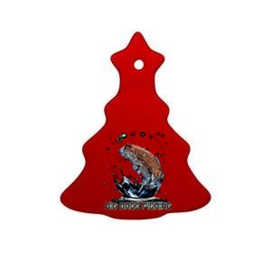 Big Bass Fishing Ceramic Tree Ornament