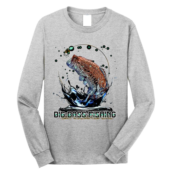 Big Bass Fishing Long Sleeve Shirt