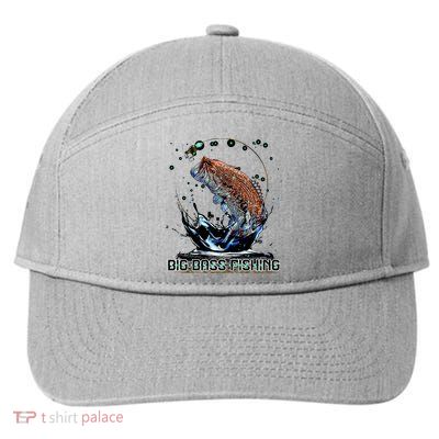 Big Bass Fishing 7-Panel Snapback Hat