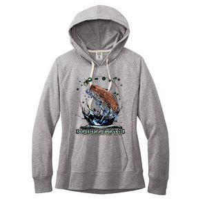 Big Bass Fishing Women's Fleece Hoodie