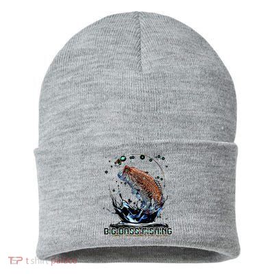 Big Bass Fishing Sustainable Knit Beanie