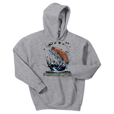 Big Bass Fishing Kids Hoodie