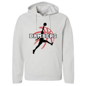 Bamberg Basketball Fan Support Germany Franconia Performance Fleece Hoodie