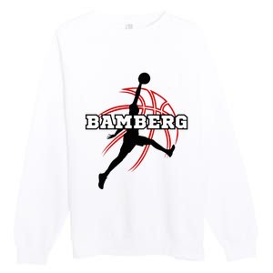 Bamberg Basketball Fan Support Germany Franconia Premium Crewneck Sweatshirt