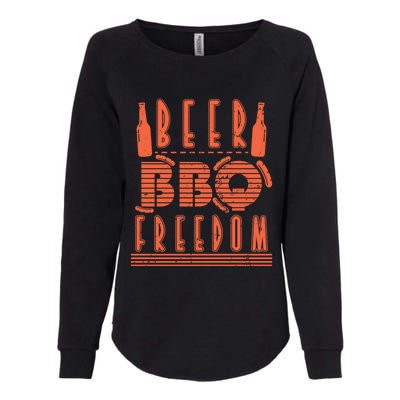 Beer Bbq Freedom Gift Womens California Wash Sweatshirt