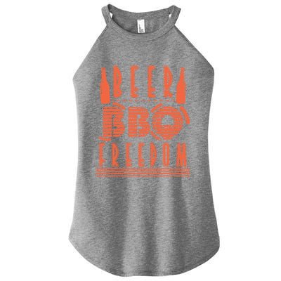 Beer Bbq Freedom Gift Women's Perfect Tri Rocker Tank