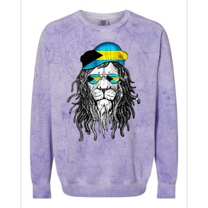 Bahamas Bahamer Flag Lion Bahamas Colorblast Crewneck Sweatshirt