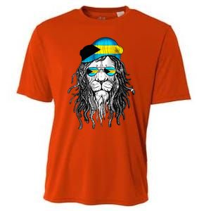 Bahamas Bahamer Flag Lion Bahamas Cooling Performance Crew T-Shirt