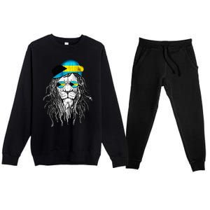 Bahamas Bahamer Flag Lion Bahamas Premium Crewneck Sweatsuit Set