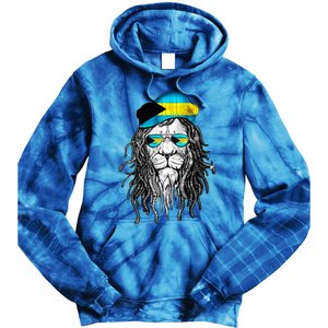 Bahamas Bahamer Flag Lion Bahamas Tie Dye Hoodie