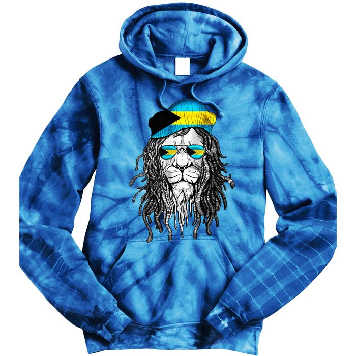 Bahamas Bahamer Flag Lion Bahamas Tie Dye Hoodie