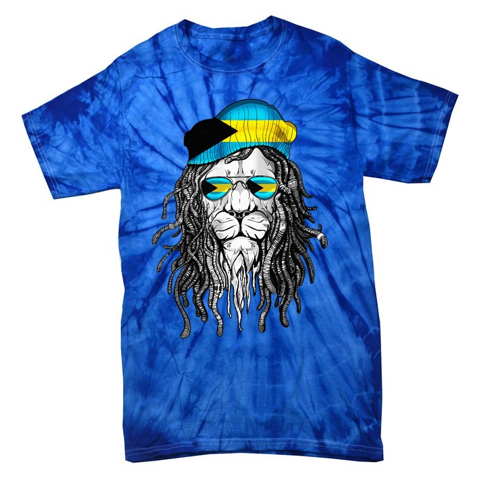 Bahamas Bahamer Flag Lion Bahamas Tie-Dye T-Shirt