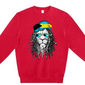 Bahamas Bahamer Flag Lion Bahamas Premium Crewneck Sweatshirt