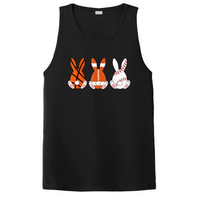 Basketball Baseball Football Sports Easter Bunny Rabbits PosiCharge Competitor Tank