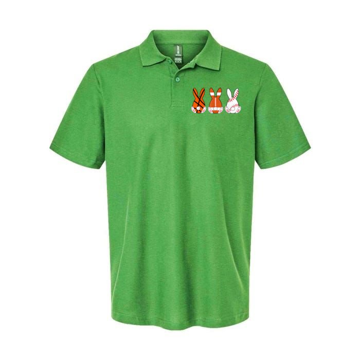 Basketball Baseball Football Sports Easter Bunny Rabbits Softstyle Adult Sport Polo