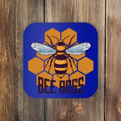 Bee Boss For Beekeepers Who Grow Bees Gift Coaster