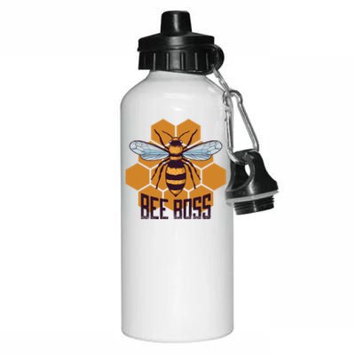 Bee Boss For Beekeepers Who Grow Bees Gift Aluminum Water Bottle