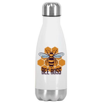 Bee Boss For Beekeepers Who Grow Bees Gift Stainless Steel Insulated Water Bottle