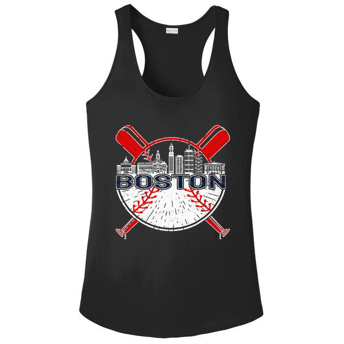 Boston Baseball For And Women Ladies PosiCharge Competitor Racerback Tank