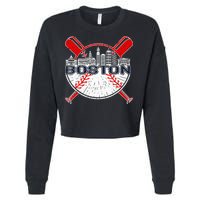 Boston Baseball For And Women Cropped Pullover Crew