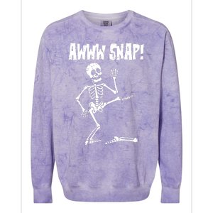 Broken Bone Foot Skeleton Surgery Colorblast Crewneck Sweatshirt