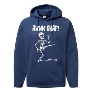 Broken Bone Foot Skeleton Surgery Performance Fleece Hoodie