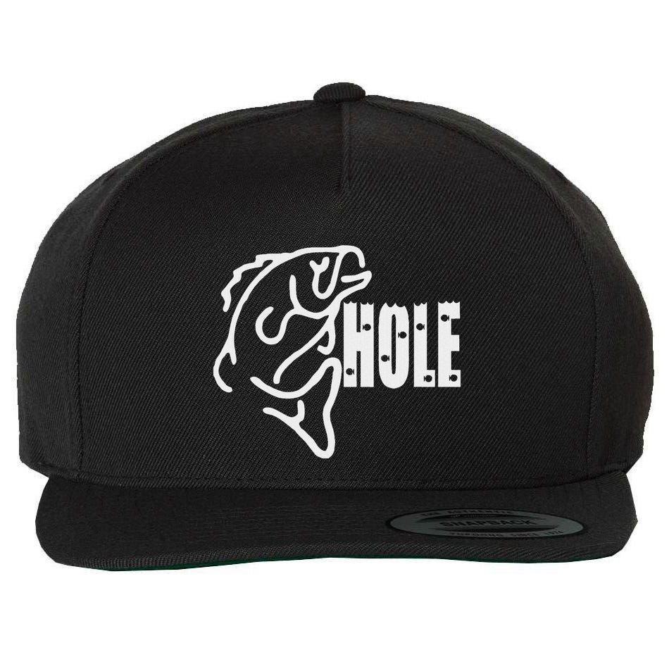 Basshole Bass Fishing Wool Snapback Cap