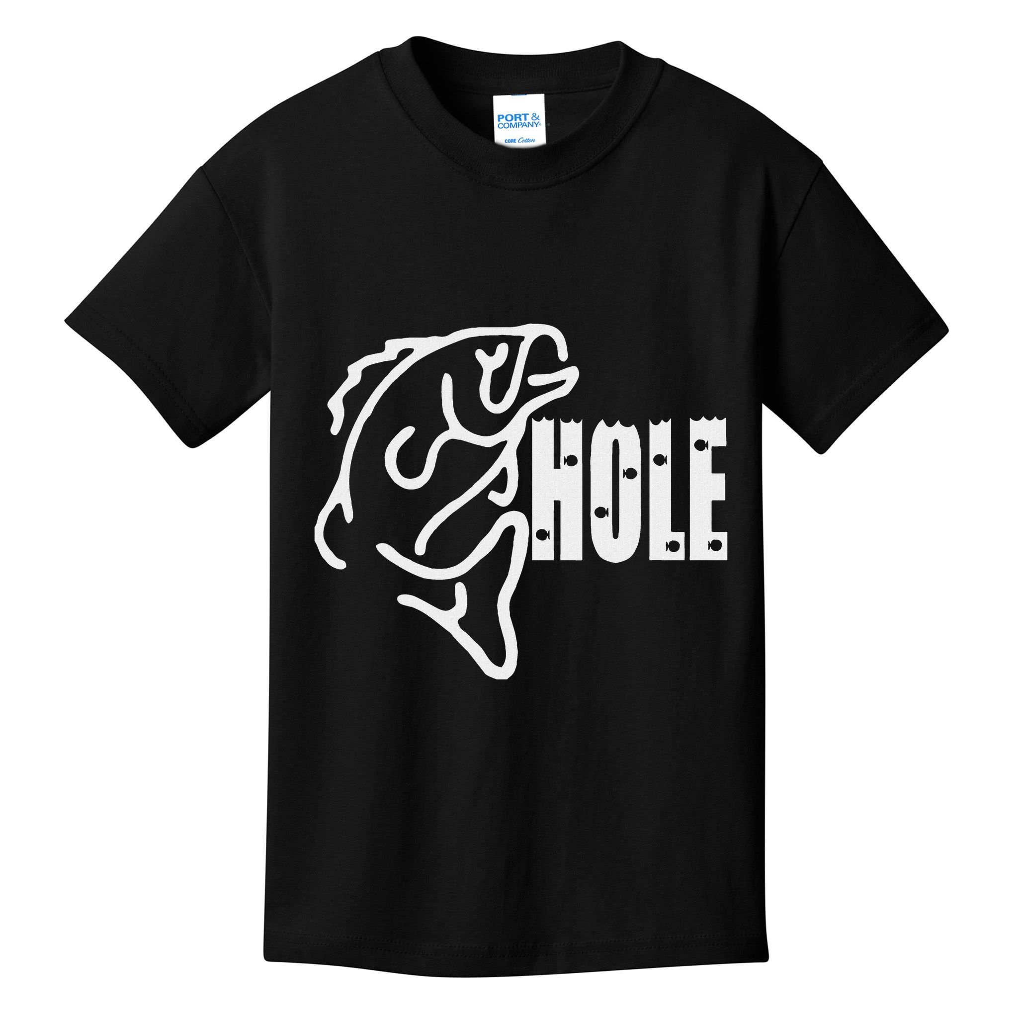 Basshole Bass Fishing Kids T-Shirt