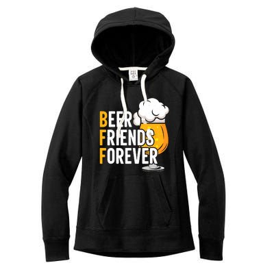 BFF Beer Friends Forever Happy Oktoberfest Women's Fleece Hoodie