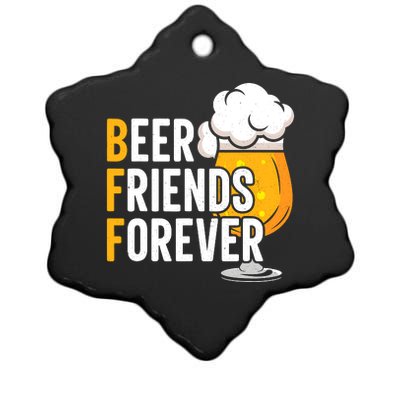 BFF Beer Friends Forever Happy Oktoberfest Ceramic Star Ornament