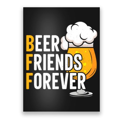 BFF Beer Friends Forever Happy Oktoberfest Poster