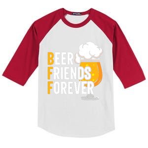 BFF Beer Friends Forever Happy Oktoberfest Kids Colorblock Raglan Jersey