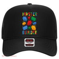 Brick Builder Funny Blocks Building Master Builder High Crown Mesh Back Trucker Hat
