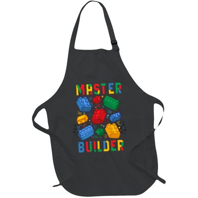Brick Builder Funny Blocks Building Master Builder Full-Length Apron With Pockets