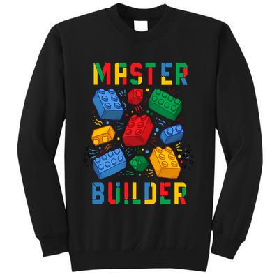 Brick Builder Funny Blocks Building Master Builder Sweatshirt
