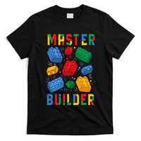 Brick Builder Funny Blocks Building Master Builder T-Shirt