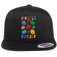 Brick Builder Funny Blocks Building Master Builder Flat Bill Trucker Hat