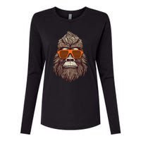 Bigfoot Birthday for Cool Striped Animal Theme Party Womens Cotton Relaxed Long Sleeve T-Shirt