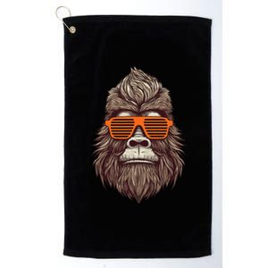 Bigfoot Birthday for Cool Striped Animal Theme Party Platinum Collection Golf Towel