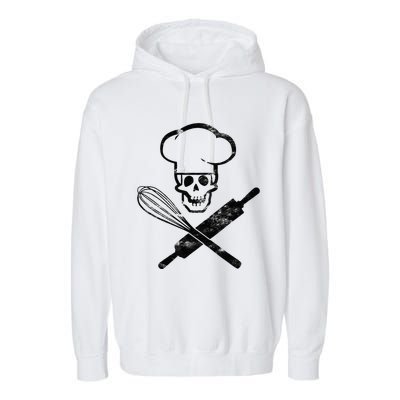 Badass Baker Funny Baking I Love Baking Humor Garment-Dyed Fleece Hoodie