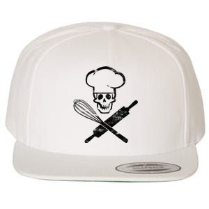 Badass Baker Funny Baking I Love Baking Humor Wool Snapback Cap