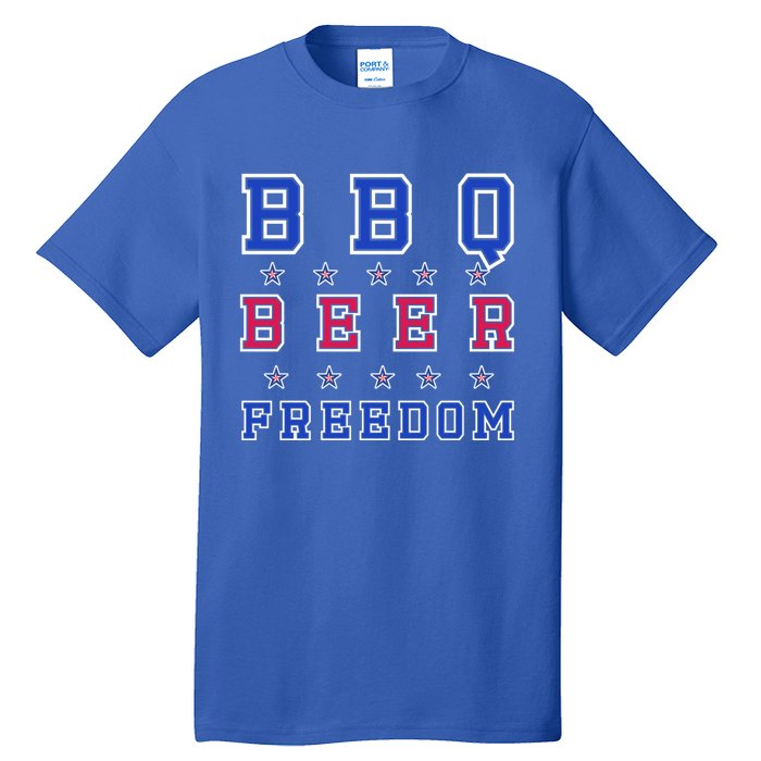 Bbq Beer Freedom Gift Tall T-Shirt