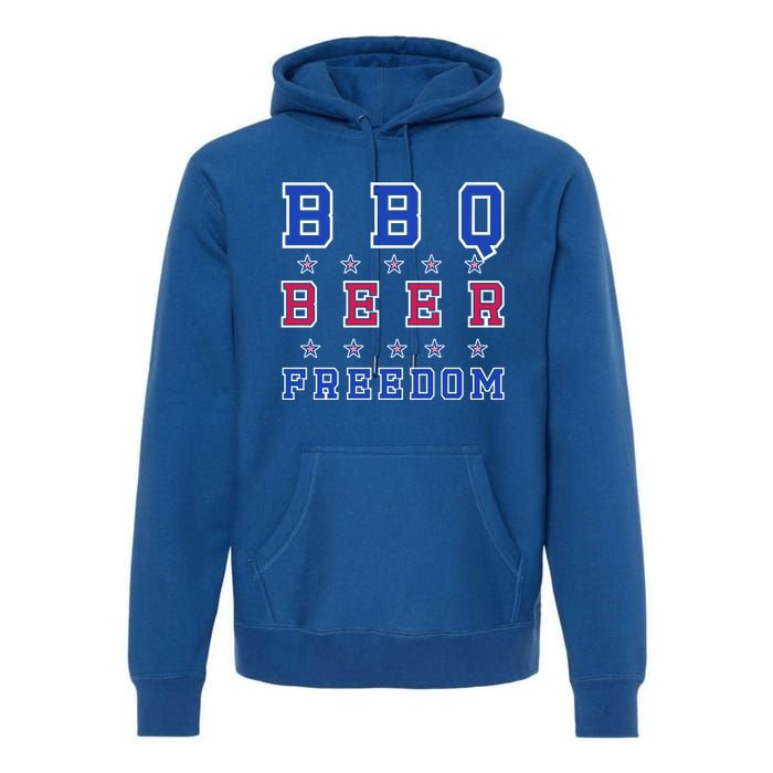 Bbq Beer Freedom Gift Premium Hoodie