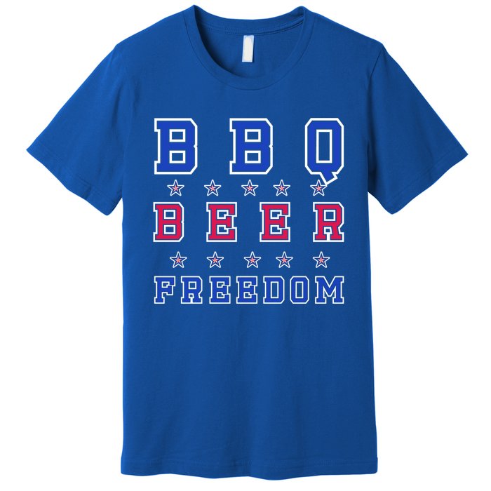 Bbq Beer Freedom Gift Premium T-Shirt