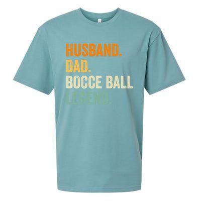 Bocce Ball Funny Husband Dad Legend Vintage FatherS Day Meaningful Gift Sueded Cloud Jersey T-Shirt