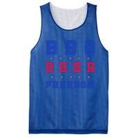 Bbq Beer Freedom Gift Mesh Reversible Basketball Jersey Tank