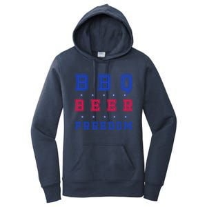 Bbq Beer Freedom Gift Women's Pullover Hoodie