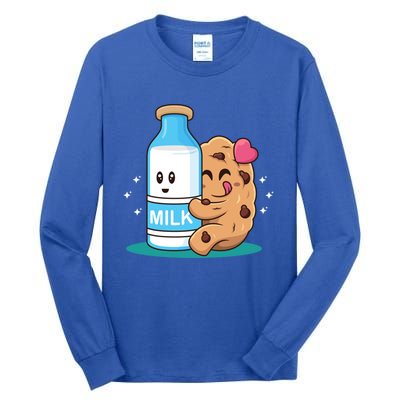 Bffl Best Friend 4 Life Biscuit Hugging Milk Love Hair Pin Gift Tall Long Sleeve T-Shirt